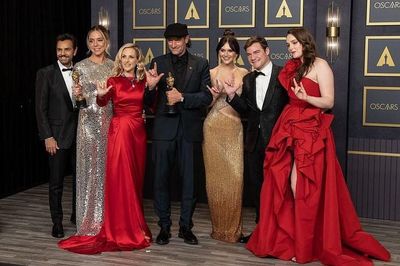 A Coda című film stábja a 2022-es Oscar-gálán