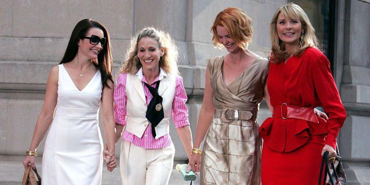 Kristin Davis, Sarah Jessica Parker, Cynthia Nixon és Kim Cattrall a Szex és New York című sorozatban