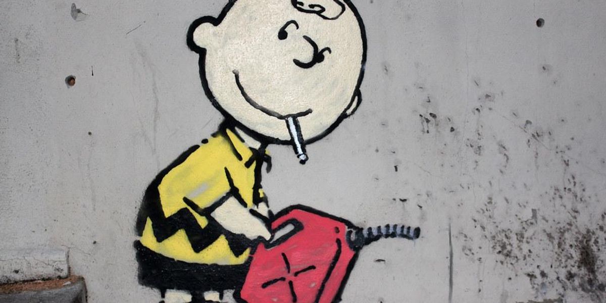 Banksy Charlie Brown graffitije