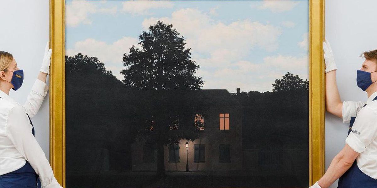 René Magritte L’empire des lumières (A fények birodalma) című festménye