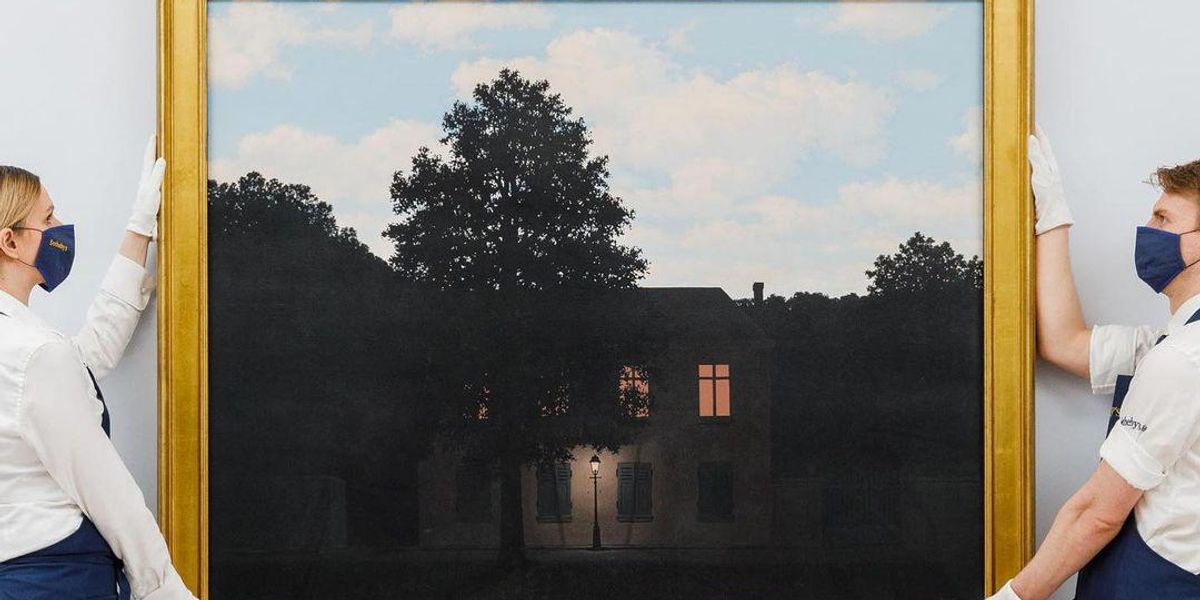 René Magritte L'empire des lumières (A fények birodalma) című festménye