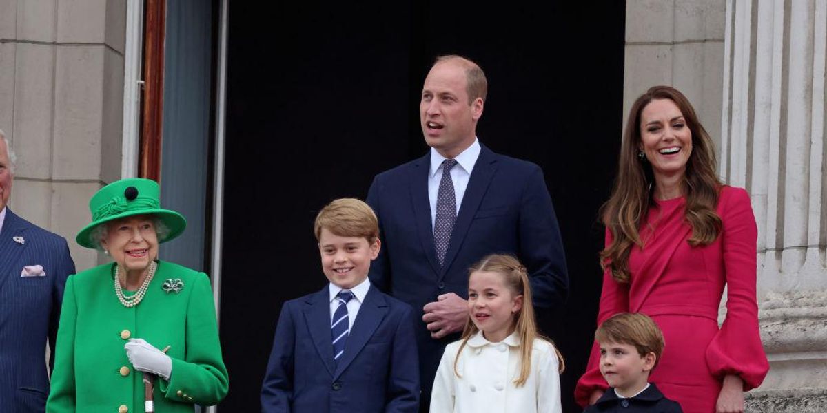 Katalin hercegné és családja a királynő platina jubileumi ünnepségén