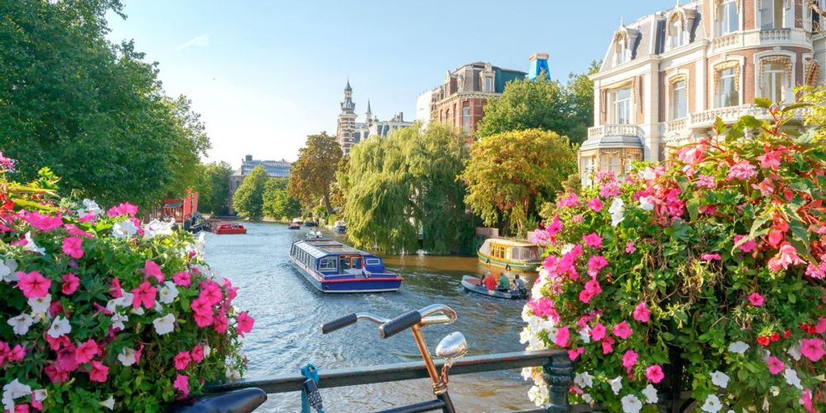 Óvárosi csatorna Amszterdamban