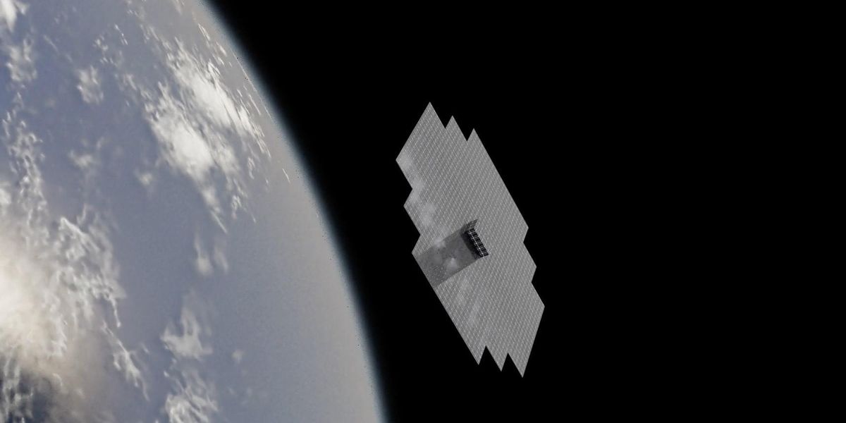 A BlueWalker 3 nevű műhold illusztrációja
