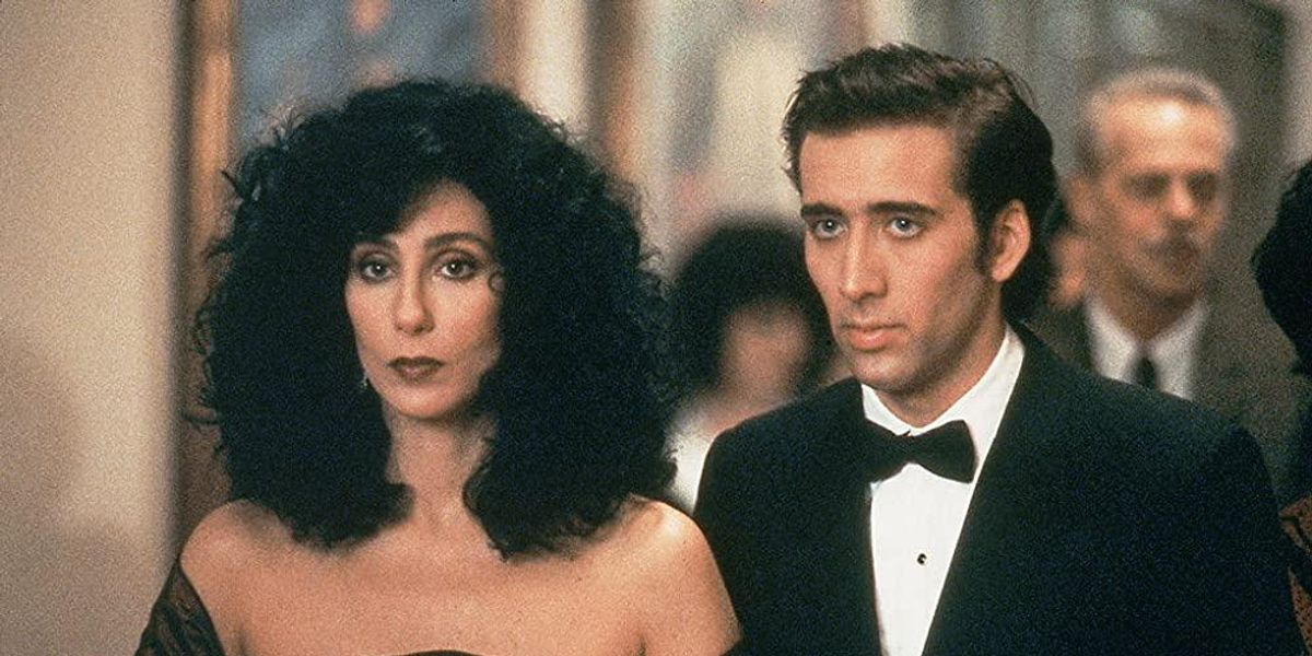 Cher és Nicolas Cage a Moonstruck című 1987-es filmben