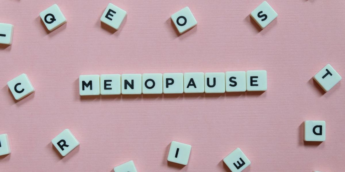 Menopauza szó szózsetonokból kirakva