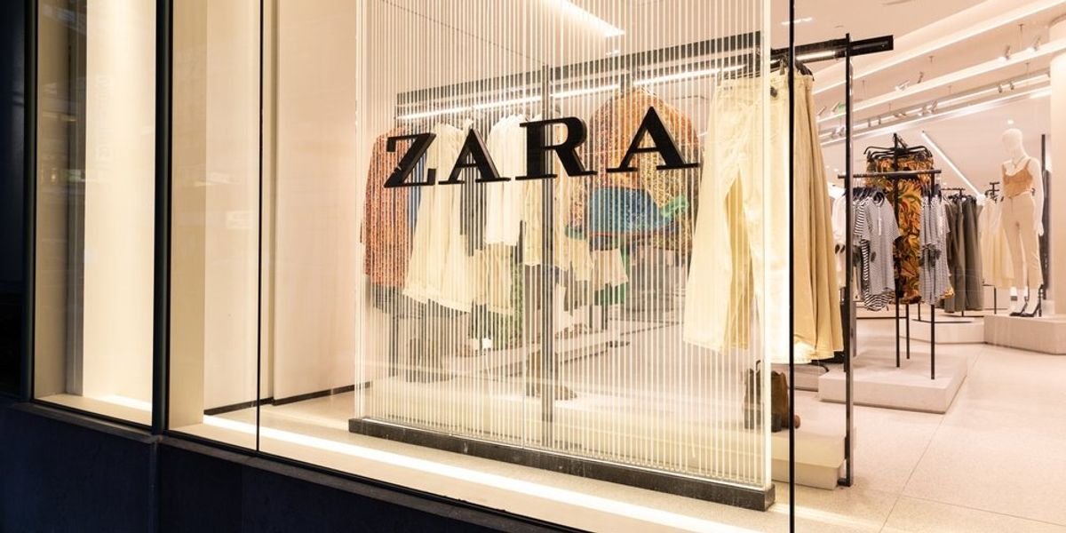 A Zara üzlet logója 