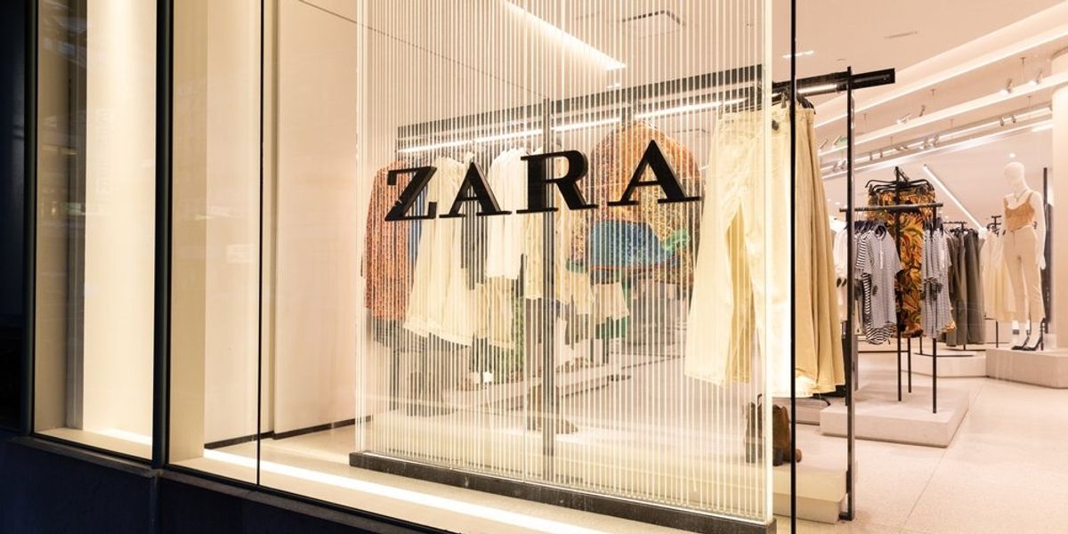A Zara üzlet logója 
