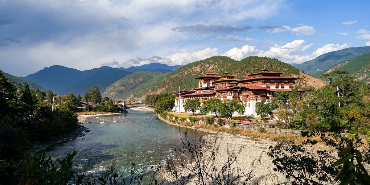 Punakha Dzong buddhista templom Bhutánban