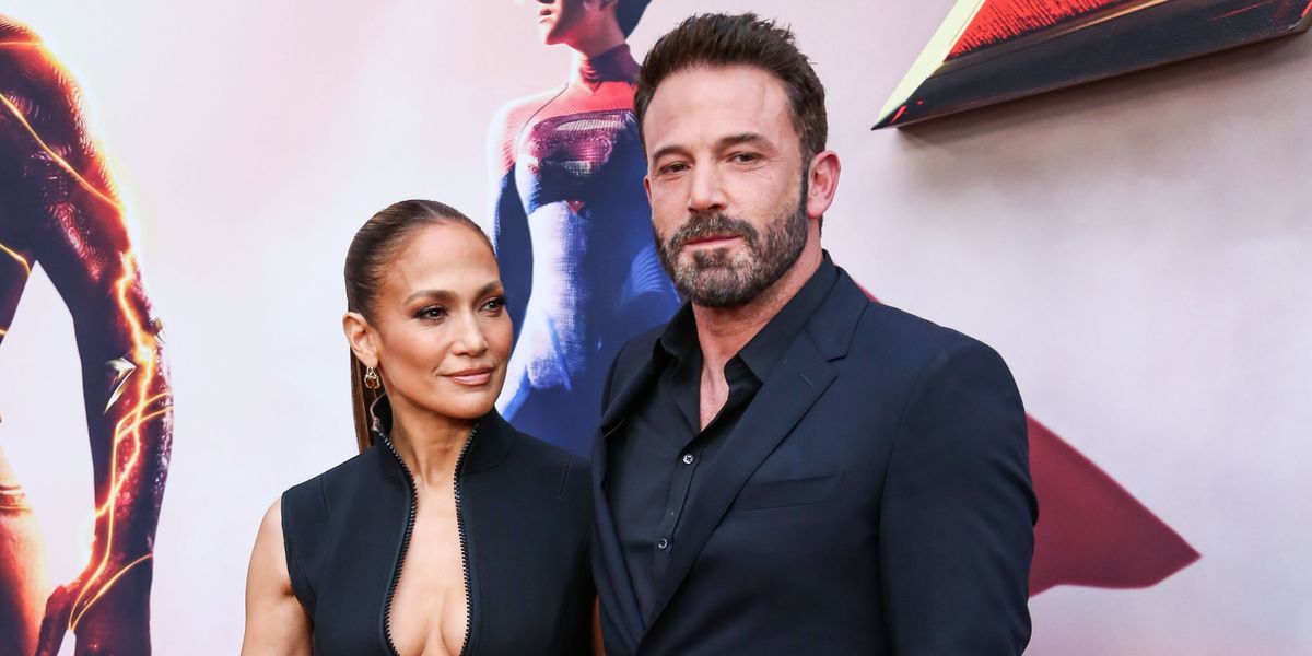 Jennifer Lopez és Ben Affleck a Flash - A villám című film Los Angeles-i premierjén 2023. június 12-én Hollywoodban