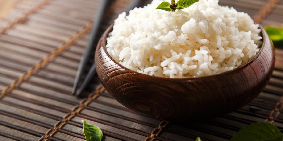 egy tál főtt rizs