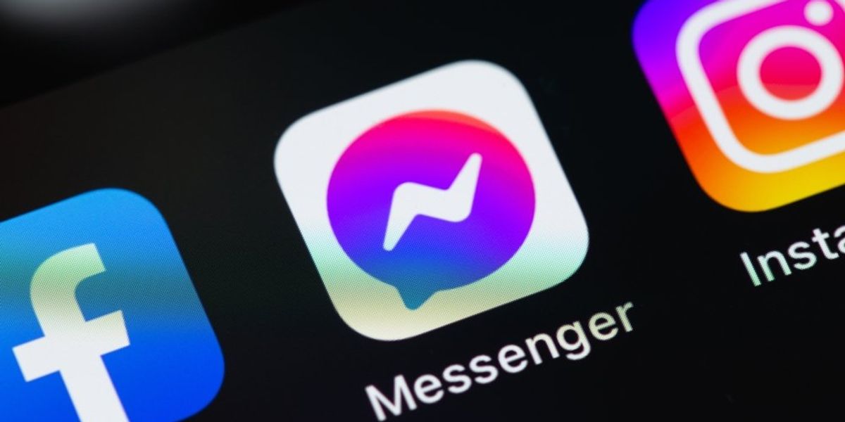 A Facebook, a Messenger és az Instagram ikonjai