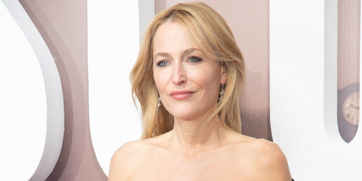 Gillian Anderson a Scoop című sorozat világpremierjén Londonban 2024. március 27-én