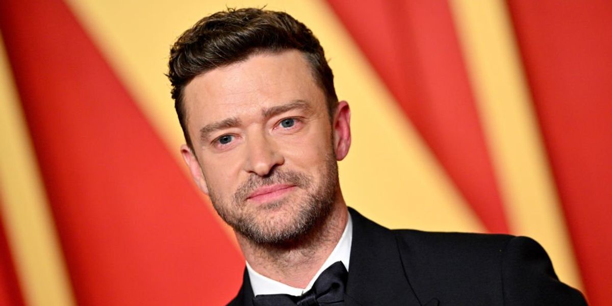 Justin Timberlake a 2024-es Vanity Fair Oscar-partin Beverly Hillsben 2024. március 10-én