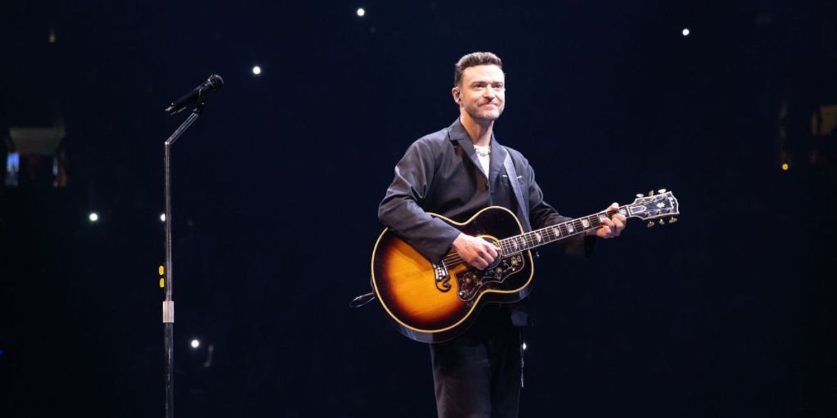 Justin Timberlake a The Forget Tomorrow világkörüli turnéja során 2024. április 29-én Vancouverben, Brit Kolumbiában