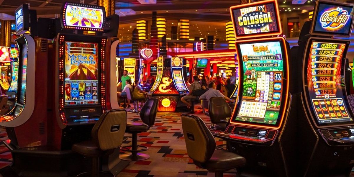 Játékgépek egy Las Vegas-i kaszinóban