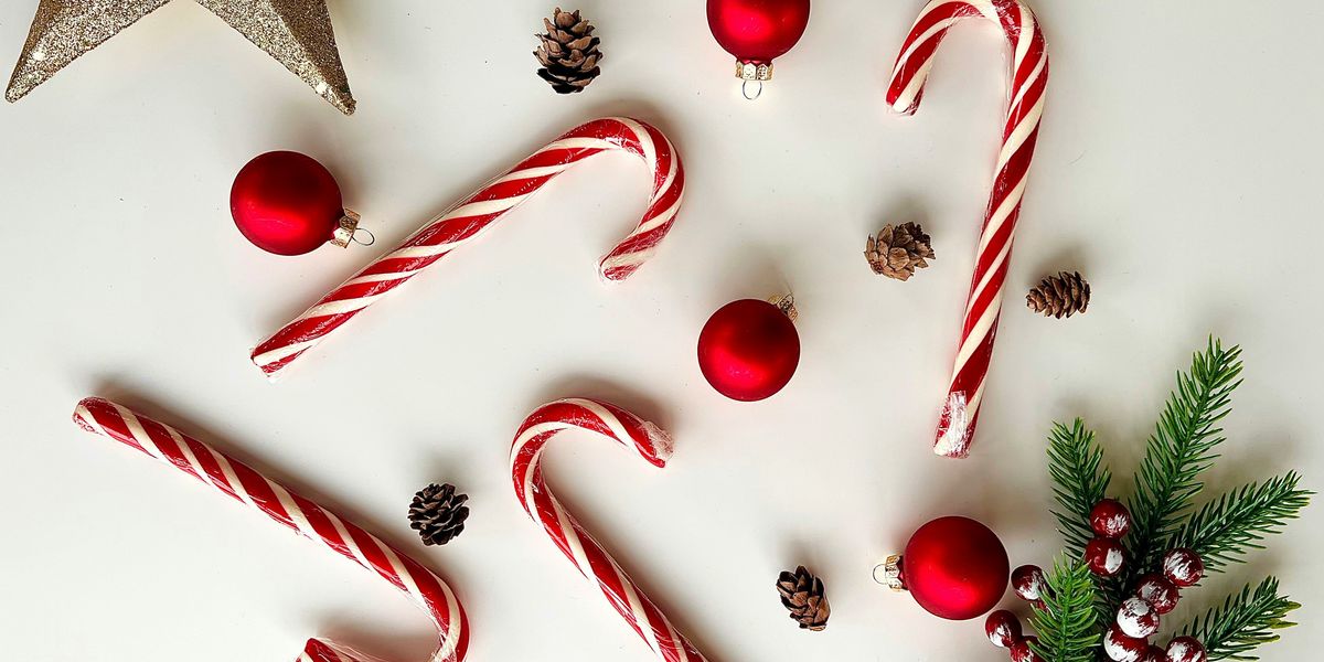 cukorrudak és karácsonyi díszek