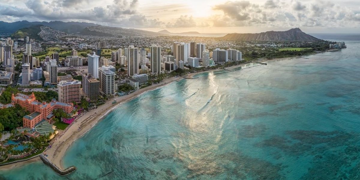 Waikiki strand, Honolulul, Hawaii
