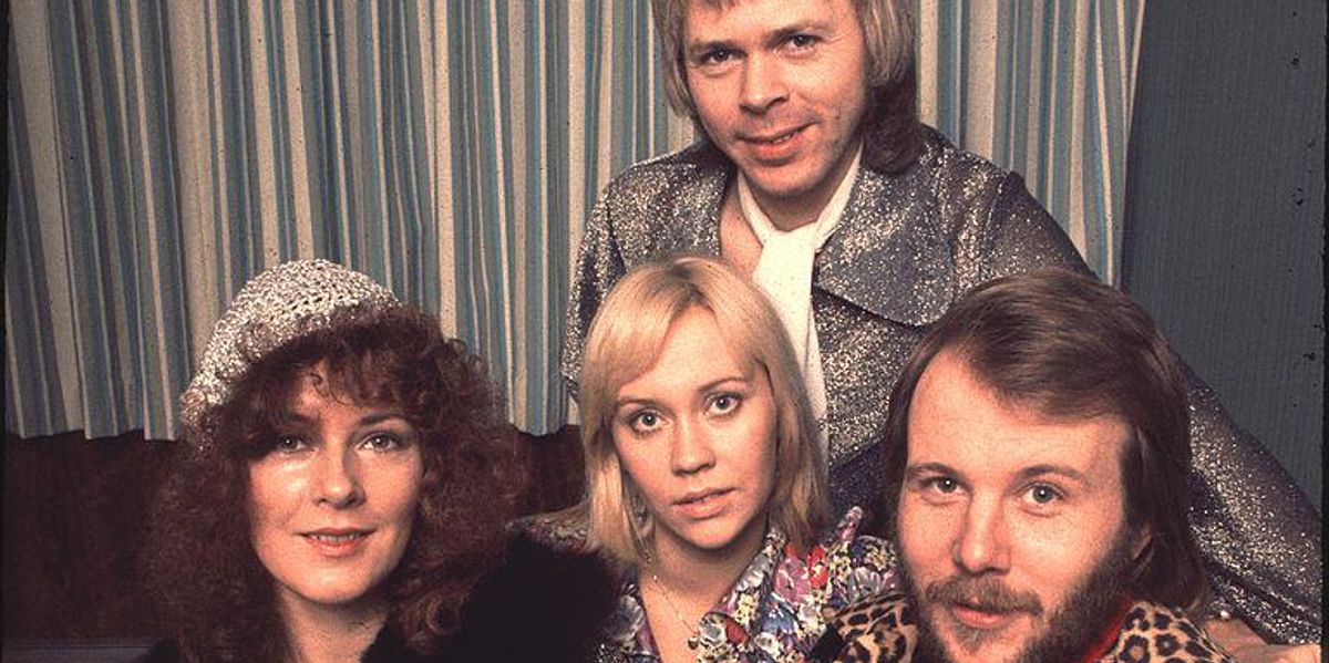Az ABBA együttes tagjai Londonban, 1975-ben