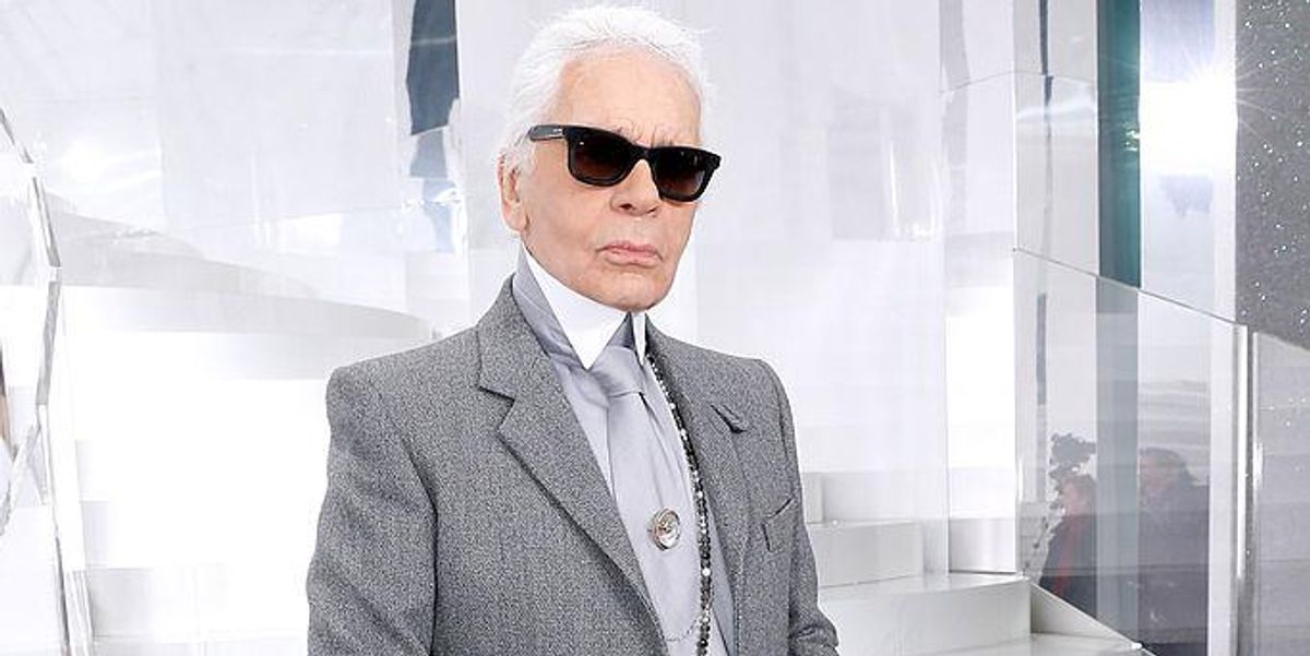 Karl Lagerfeld a Párizsi Divathéten 2014-ben