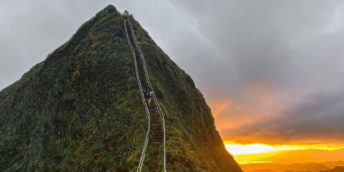 Az Oahu Ko'olau hegységen található Ha'ikū lépcső