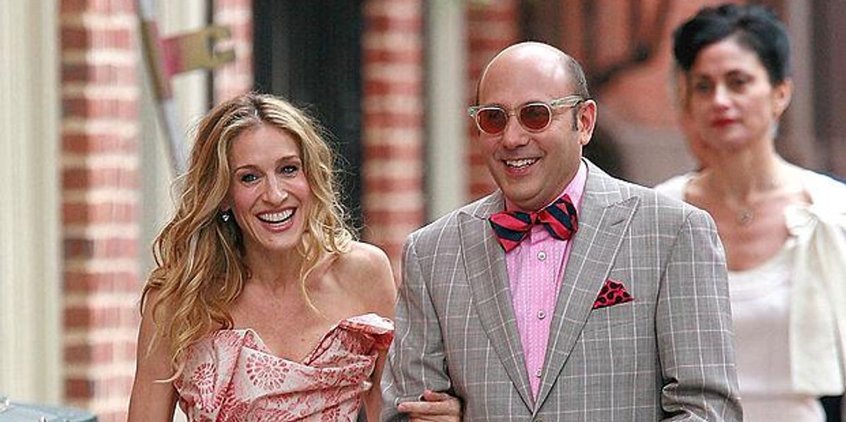 Sarah Jessica Parker és Willie Garson a Szex és New York című film forgatásán 2007-ben