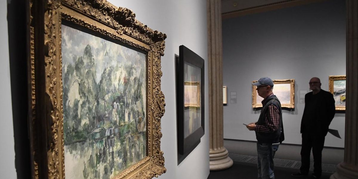 A Paul Cezanne-kiállítás sajtóbejárása a Szépművészeti Múzeumban