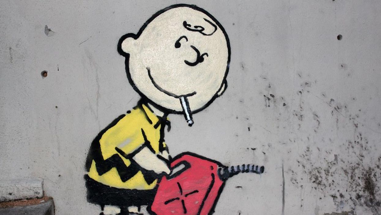 Banksy Charlie Brown graffitije