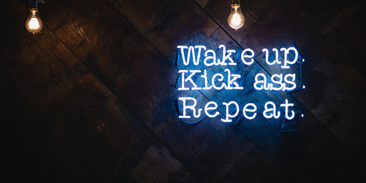 motivációs idézet neon fénnyel