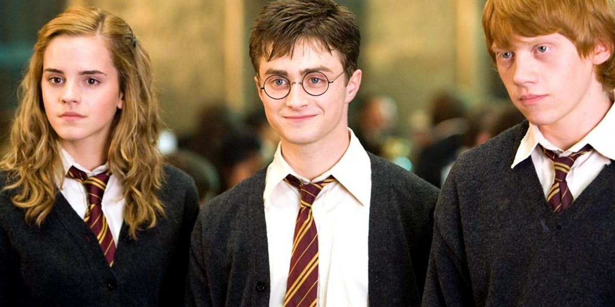 harry potter film szereplok: daniel radcliffe, emma watson, rupert grint