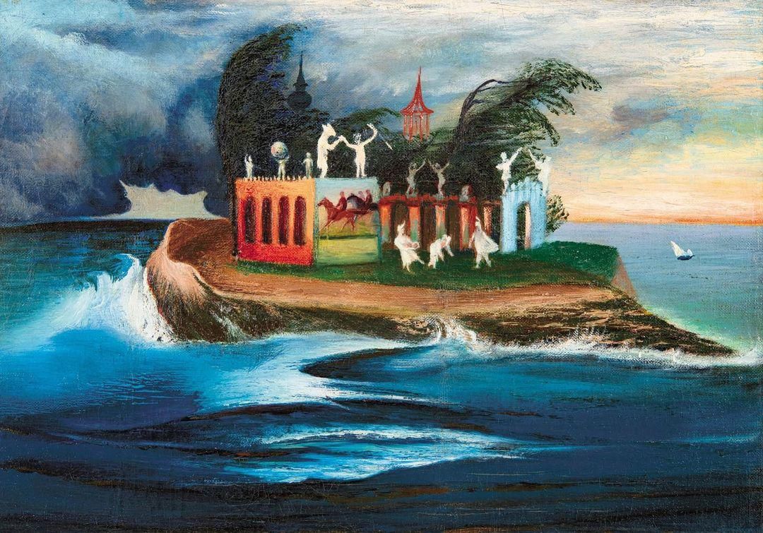 Csontváry Kosztka Tivadar Titokzatos sziget című festménye