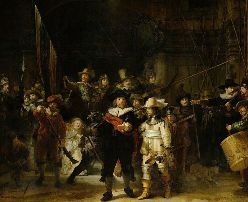 Rembrandt Éjjeli őrjárat című festménye