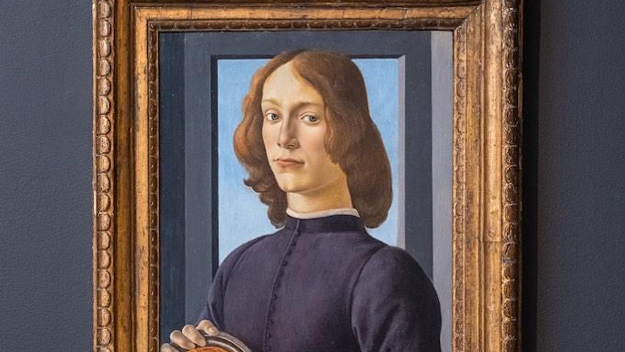 Sandro Botticelli: Portrait of a Young Man Holding a Roundel