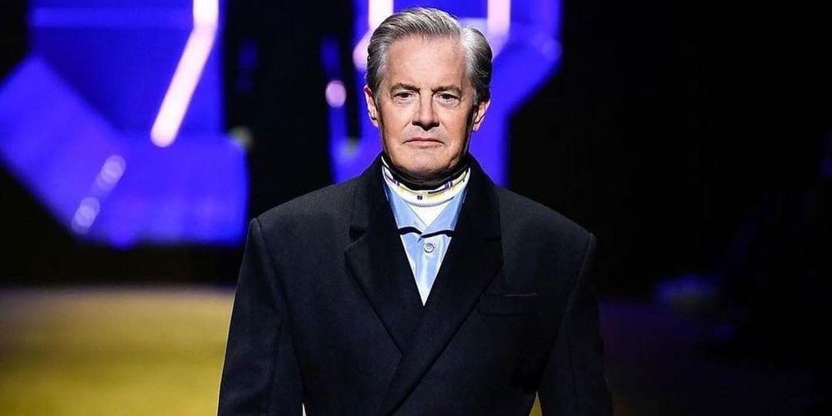 Kyle MacLachlan a Prada divatbemutatóján