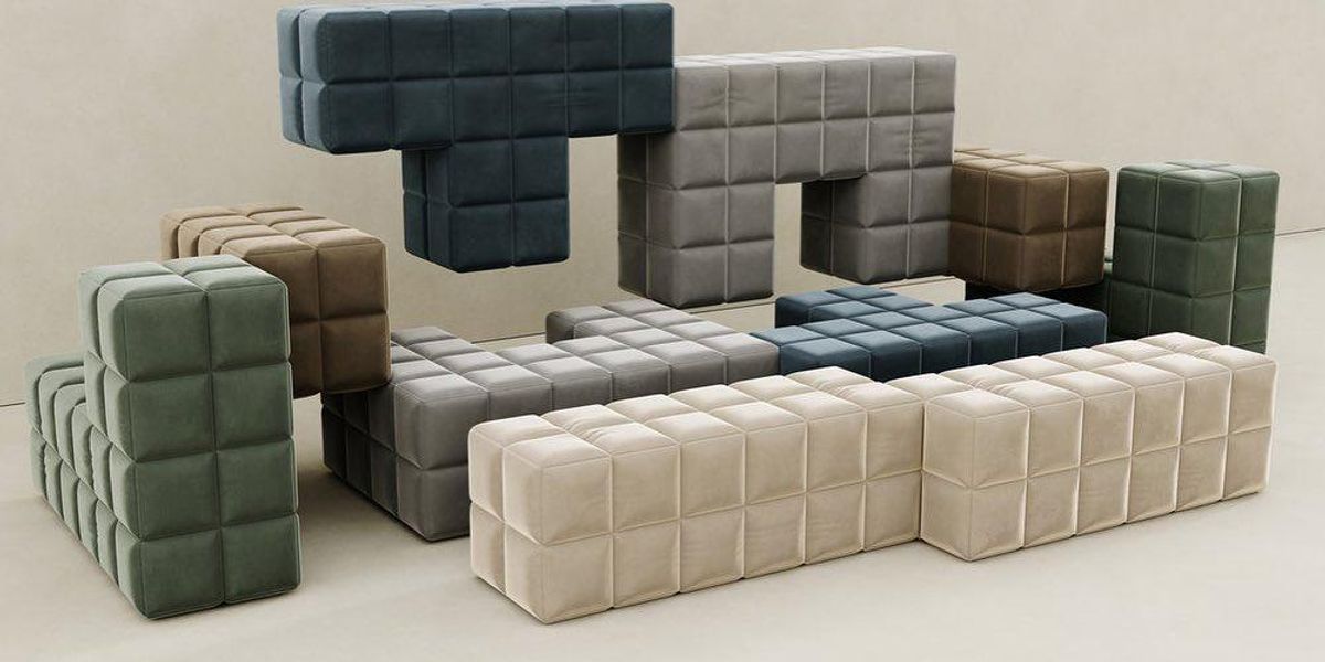 Sara Hayat Tetris ihletésű kanapéja