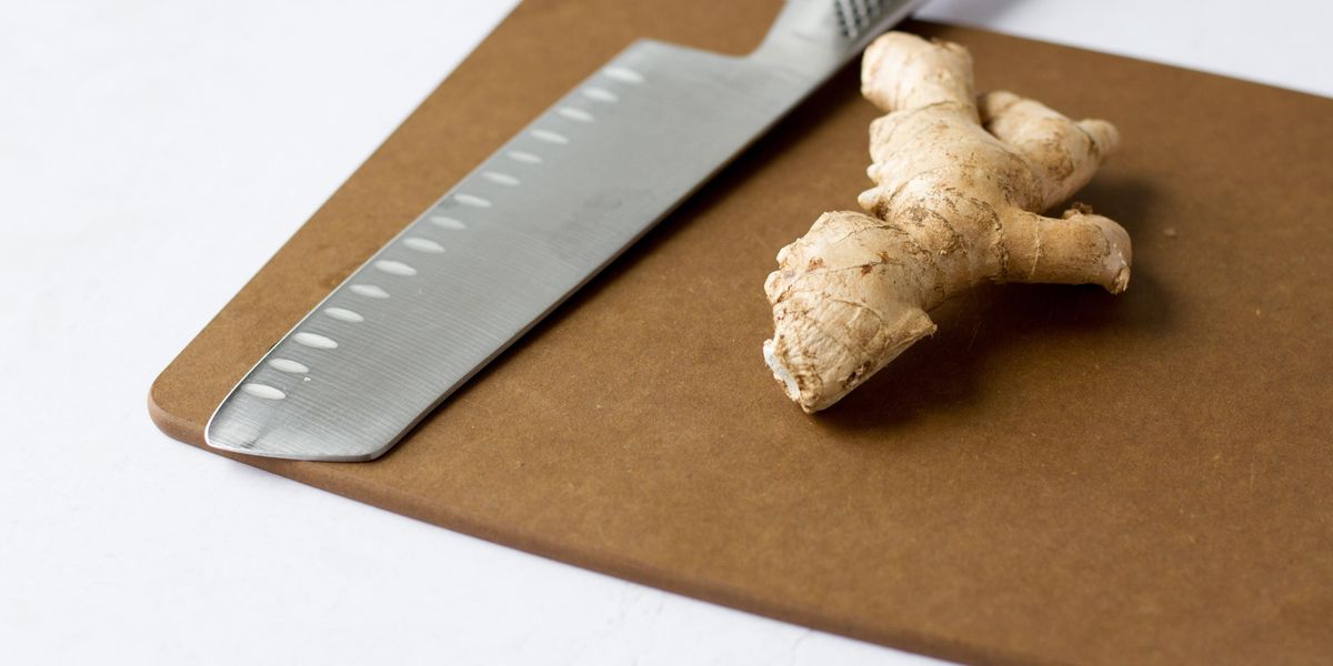 ginger on a cutting board