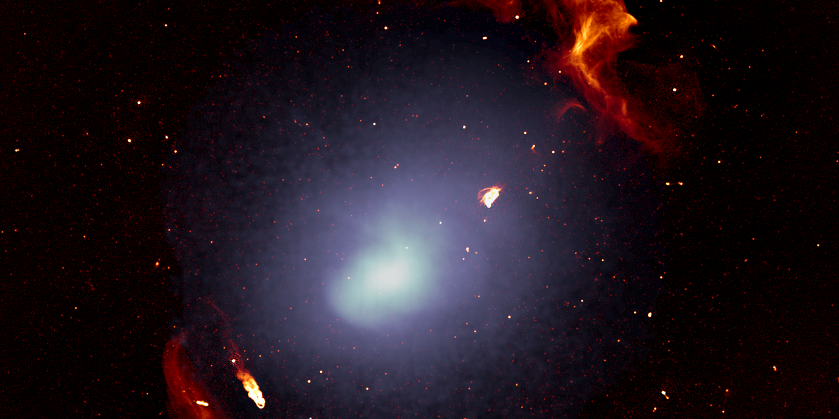 A felfedezett, galaxisok összeütközéséből keletkezett lökéshullám