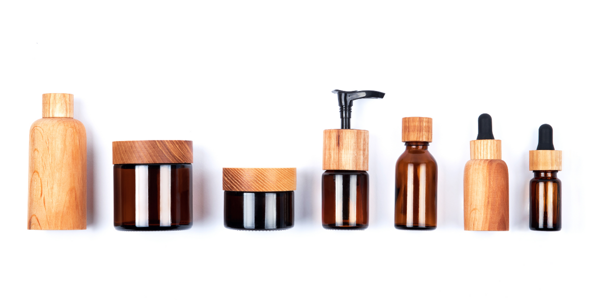 Fa és üveg csomagolású kozmetikai termékek, környezettudatosság
