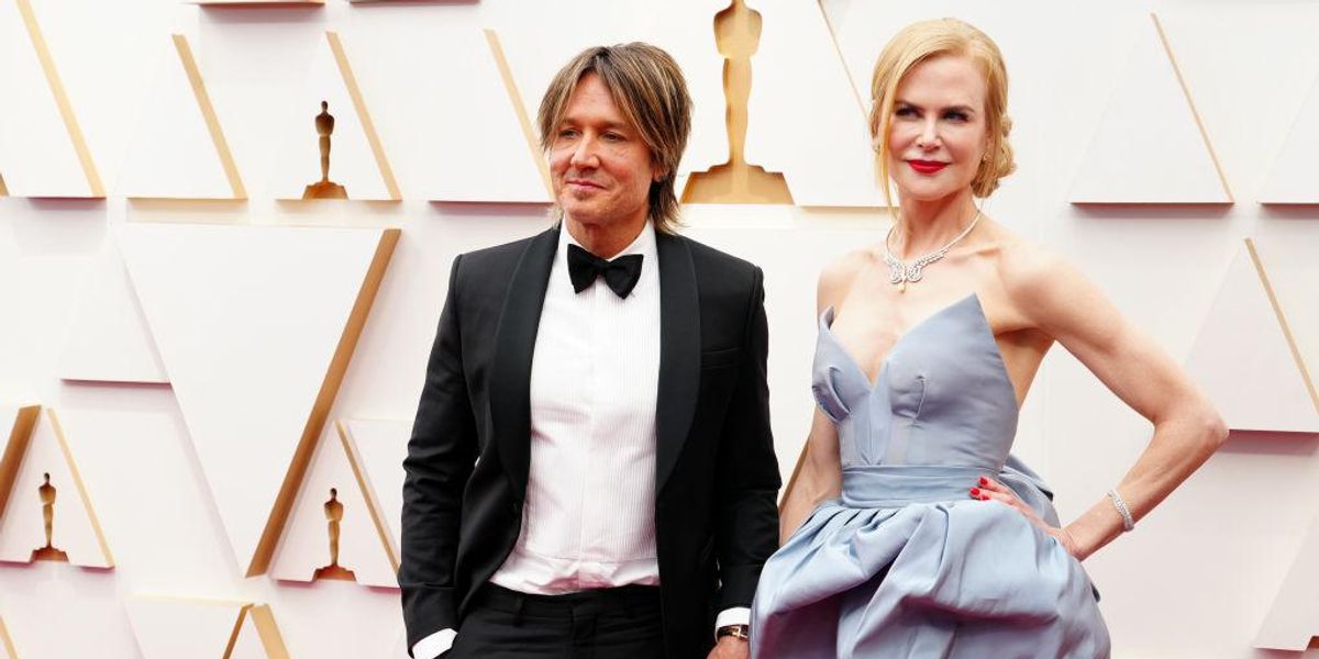 Keith Urban és Nicole Kidman  a 94. Oscar-díjátadón a 2022. március 27-én Hollywoodban