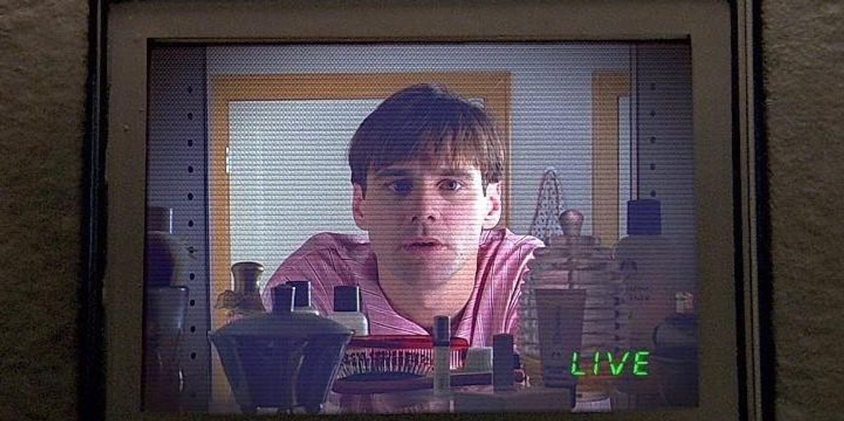 Jim Carry a Truman Show című film egyik jelenetében