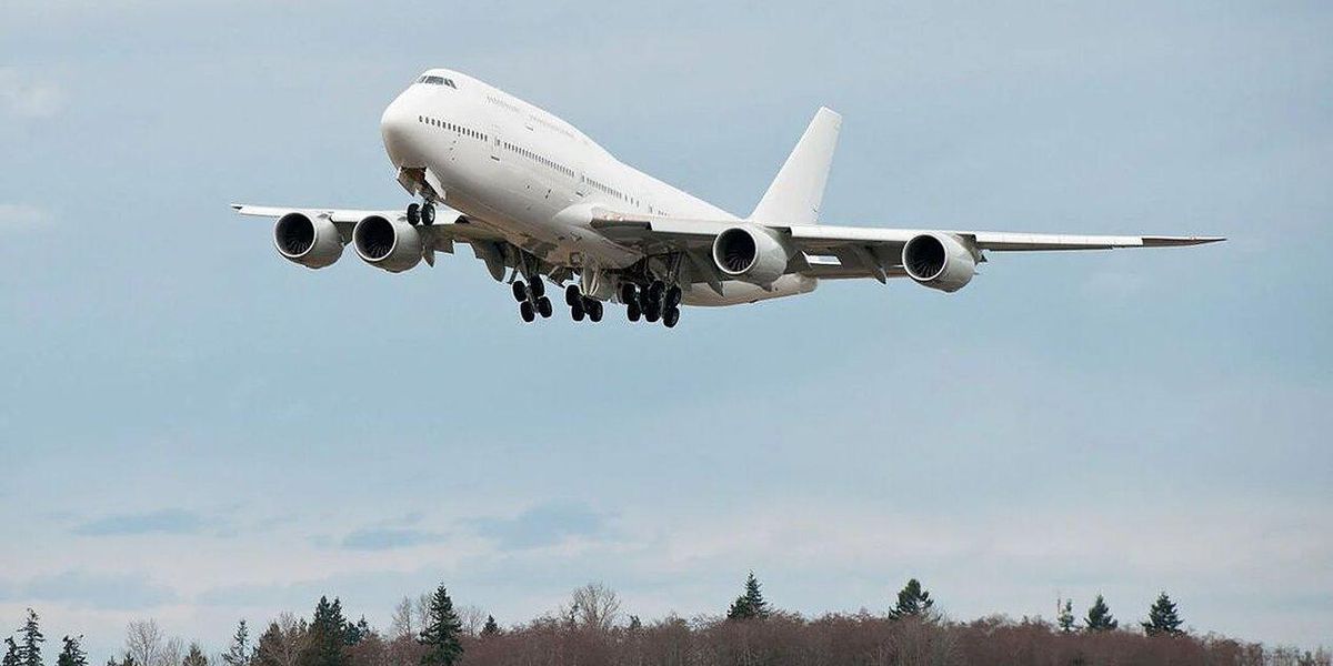 A N458BJ számú Boeing 747-es Jumbo repülőgép