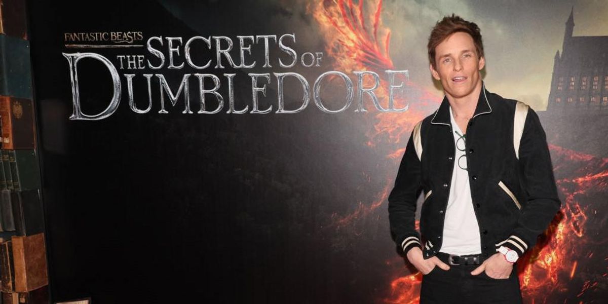 Eddie Redmayne a Legendás állatok: Dumbledore titkai bemutatóján