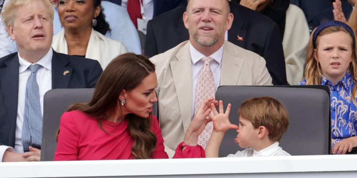 Kate Middleton és Lajos herceg a platina jubileumi ünnepségen