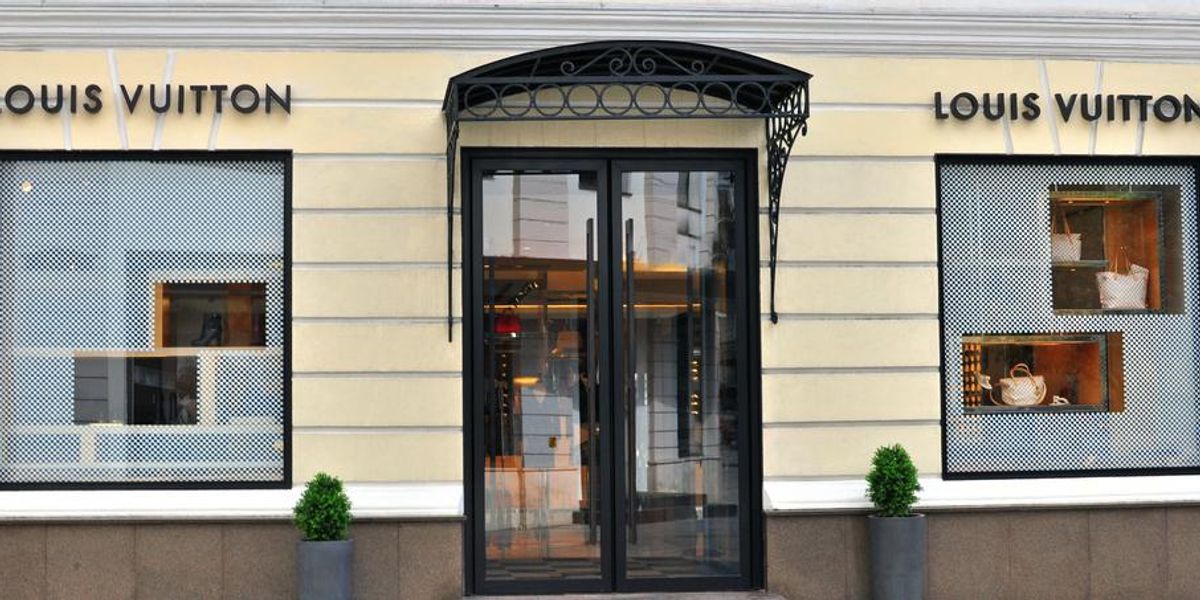Louis Vuitton üzlet Moszkvában 2014. augusztus 30-án