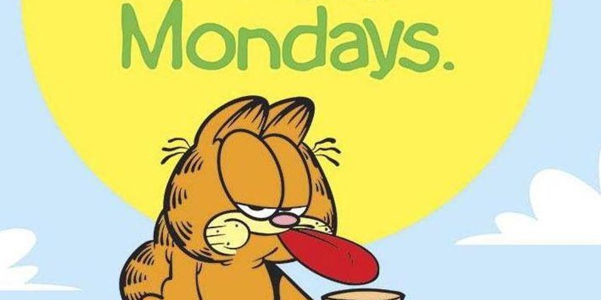 Garfield utálja a hétfőket