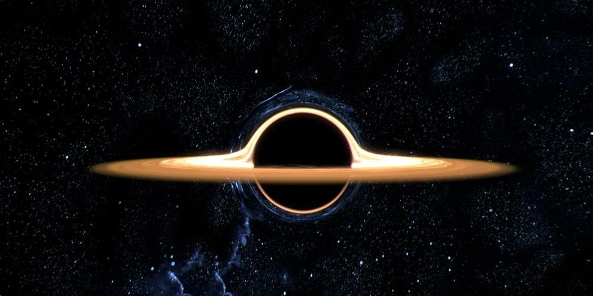 Egy fekete lyuk (illusztráció)
