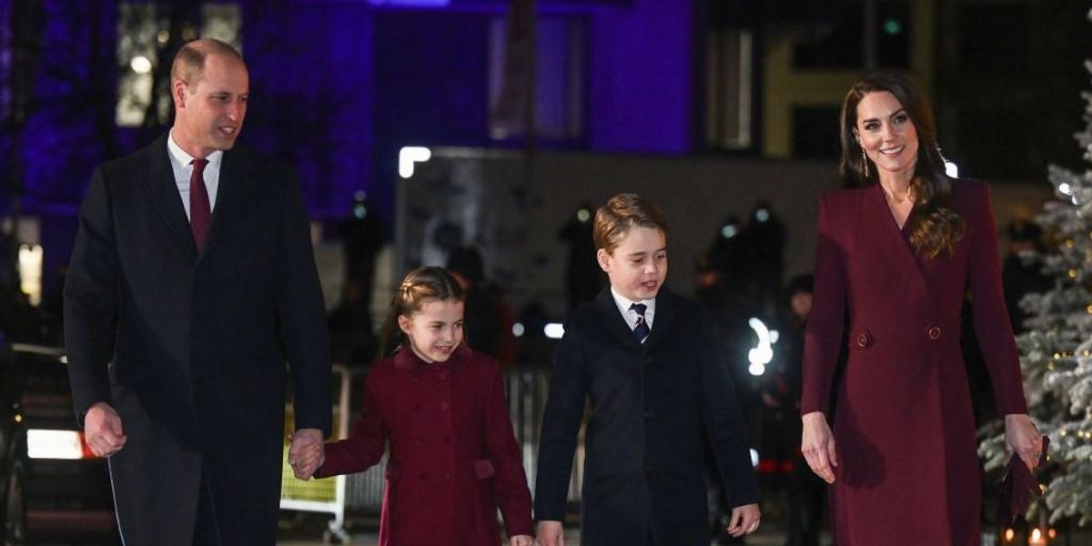 Katalin hercegné és Vilmos herceg a gyermekeikkel