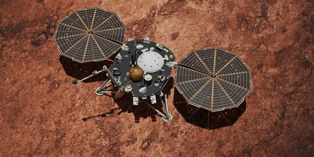 A NASA marsi Insight leszállóegysége