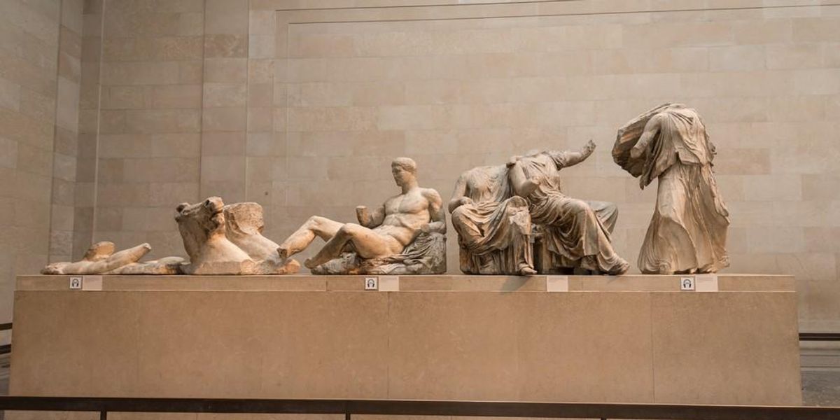 A Parthenónból származó márványszobrok a British Museumban