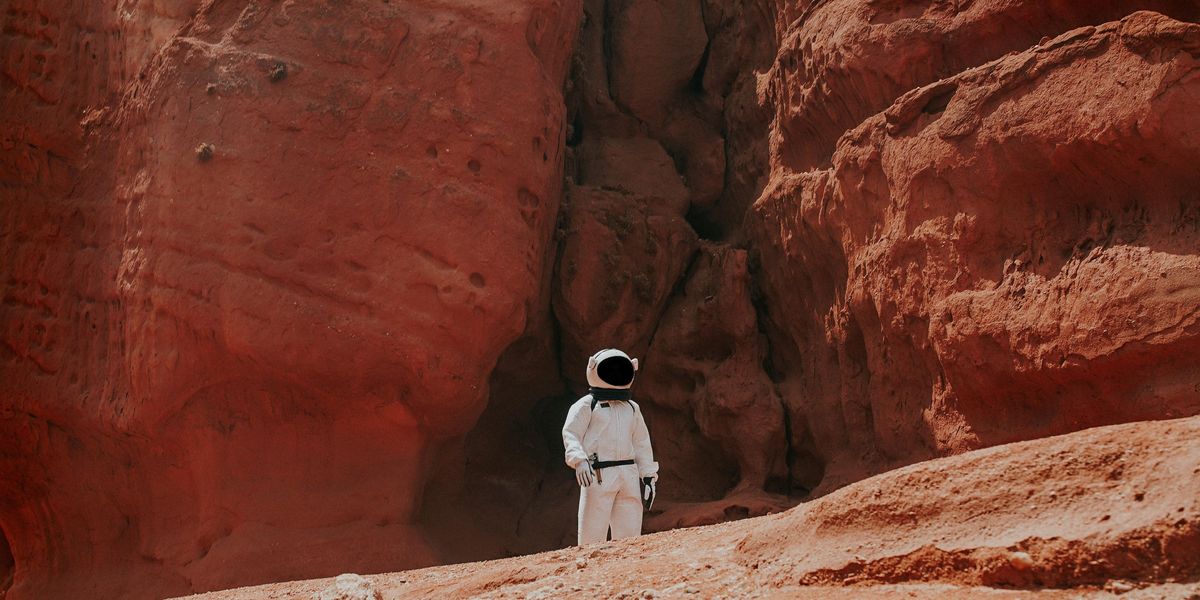 Egy asztronauta a Marson (illusztráció)